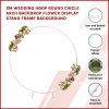 2M Wedding Hoop Round Circle Arch Backdrop Flower Display Stand Frame Background. – White