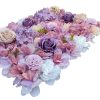 Artificial Flower Wall Backdrop Panel 40cm X 60cm Mixed Flowers – Pink and White