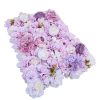 Artificial Flower Wall Backdrop Panel 40cm X 60cm Mixed Flowers – Pink