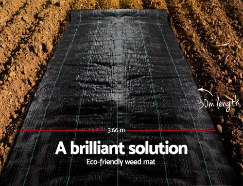 Weed Control Mat Black – 3.66×30 m
