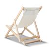 Outdoor Chairs Sun Lounge Deck Beach Chair Folding Wooden Patio Furniture – Beige