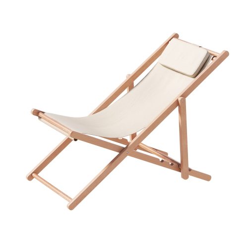 Outdoor Chairs Sun Lounge Deck Beach Chair Folding Wooden Patio Furniture