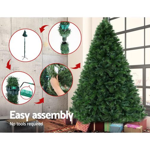 Jingle Jollys Christmas Tree Xmas Trees Decorations Pine-Needle Tips – 7ft – 1584 Tips