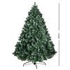 Jingle Jollys Christmas Tree Xmas Trees Decorations Snowy Tips – 7ft – 1250 Tips
