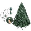 Jingle Jollys Christmas Tree Xmas Trees Decorations Snowy Tips – 7ft – 1250 Tips