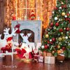 Jingle Jollys Christmas Tree Xmas Trees Decorations Snowy Tips – 7ft – 1250 Tips