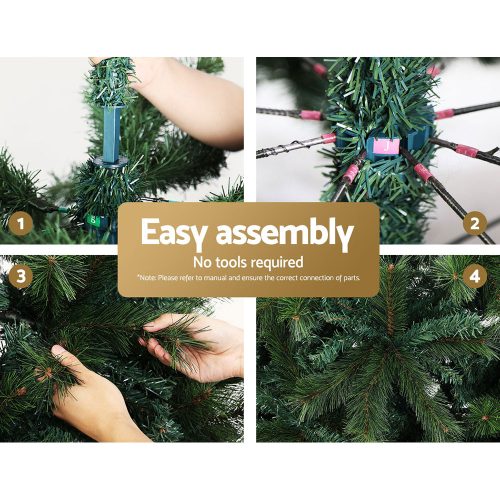 Jingle Jollys Christmas Tree Xmas Trees Decorations Pine-Needle Tips – 8ft – 2100 Tips
