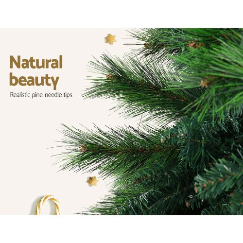 Jingle Jollys Christmas Tree Xmas Trees Decorations Pine-Needle Tips – 8ft – 2100 Tips
