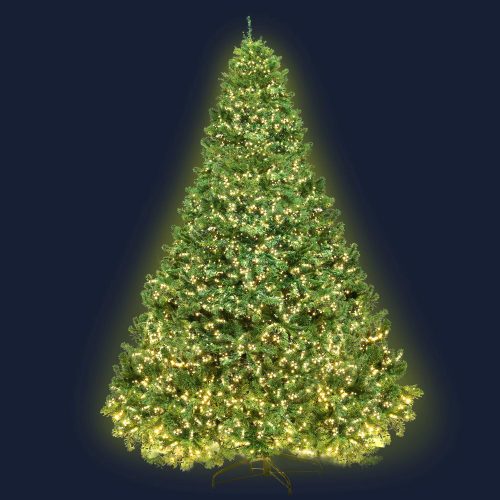 Jingle Jollys Christmas Tree Xmas Tree with LED Lights Warm White – 8ft – 3190 LED