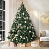 Jingle Jollys Christmas Tree Xmas Trees Decorations Snowy Tips – 8ft – 1500 Tips