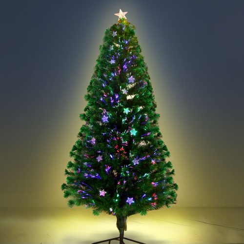 Jingle Jollys Christmas Tree LED Xmas trees with Lights Multi Colour – 6ft