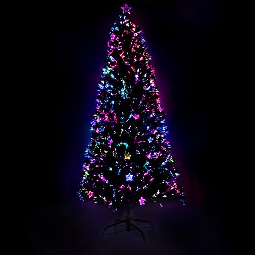 Jingle Jollys Christmas Tree LED Xmas trees with Lights Multi Colour – 6ft