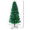 Jingle Jollys Christmas Tree LED Xmas trees with Lights Multi Colour – 7ft