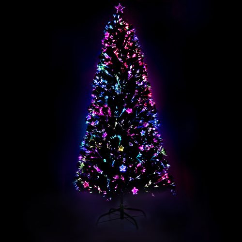 Jingle Jollys Christmas Tree LED Xmas trees with Lights Multi Colour – 7ft