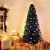 Jingle Jollys Christmas Tree LED Xmas trees with Lights Multi Colour – 8ft