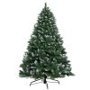 Jingle Jollys Christmas Tree Xmas Trees Decorations Snowy Green Tips – 6ft