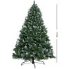 Jingle Jollys Christmas Tree Xmas Trees Decorations Snowy Green Tips – 6ft