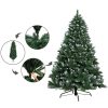 Jingle Jollys Christmas Tree Xmas Trees Decorations Snowy Green Tips – 6ft