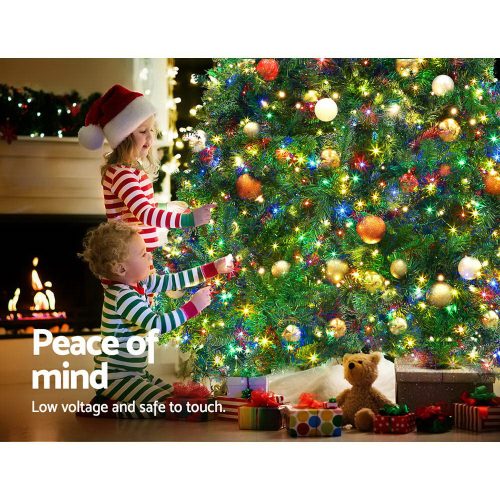 Christmas Tree 2.1m Xmas Tree Decoration 8 Light Mode Multi Colour
