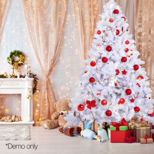 Christmas Tree 2.1m 1000 White Tips Xmas Tree Decorations