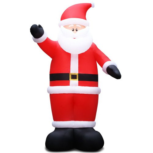 Jingle Jollys Christmas Inflatable Santa Decorations Outdoor Air-Power Light – 5M