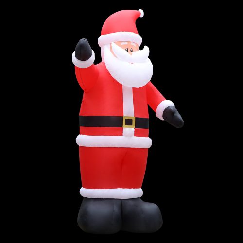 Jingle Jollys Christmas Inflatable Santa Decorations Outdoor Air-Power Light