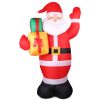 Jingle Jollys Christmas Inflatable Santa Decorations Outdoor Air-Power Light – 2.4M