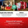 Christmas Inflatable Santa Sleigh 2.2M Outdoor Decorations LED