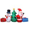 Christmas Inflatable Tree Snowman Lights 2.7M Outdoor Decorations