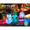 Christmas Inflatable Tree Snowman Lights 2.7M Outdoor Decorations