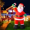 Christmas Inflatable Santa 3M Xmas Outdoor Decorations LED Lights