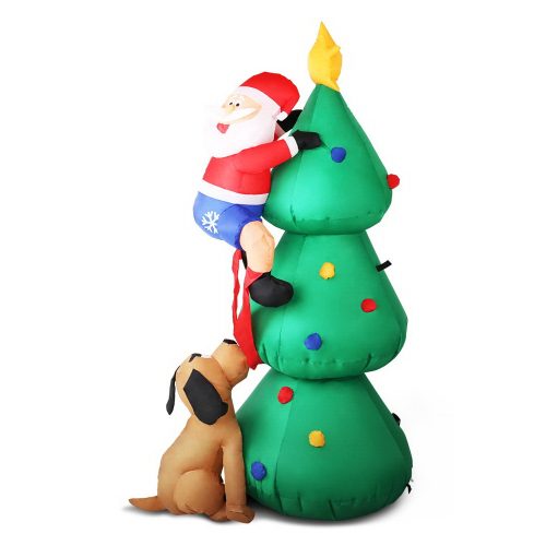 Christmas Inflatable Santa Tree 1.8M Lights Outdoor Decorations