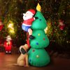 Christmas Inflatable Santa Tree 1.8M Lights Outdoor Decorations