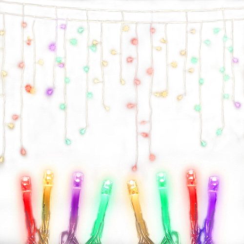 Jingle Jollys 500 LED Solar Powered Christmas Icicle Lights 20M Outdoor Fairy String Party – MULTICOLOUR