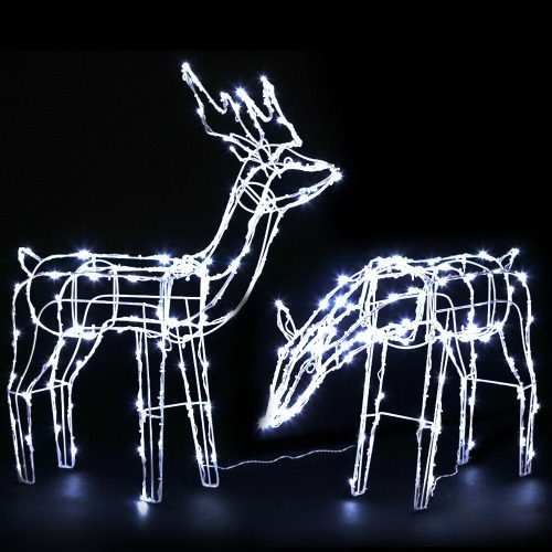 Jingle Jollys Christmas Motif Lights LED Rope Reindeer Waterproof Solar Powered – 2