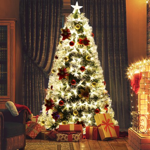 Christmas Tree Xmas Decorations Fibre Optic Multicolour Lights – 1.5 M