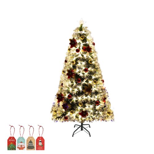 Christmas Tree Xmas Decorations Fibre Optic Multicolour Lights – 1.8 M