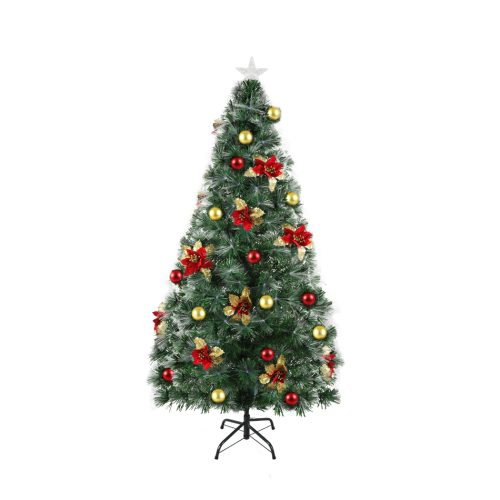 Christmas Tree Xmas Decorations Fibre Optic Multicolour Lights – 2.1 M