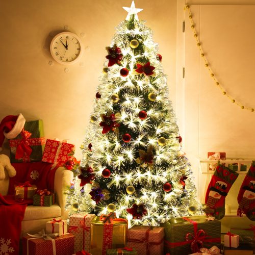 Christmas Tree Xmas Decorations Fibre Optic Multicolour Lights – 2.1 M