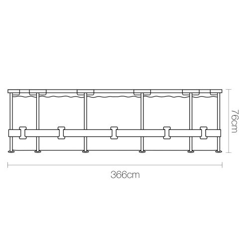 Above Ground Swimming Pool Filter Pump – 366×76 cm