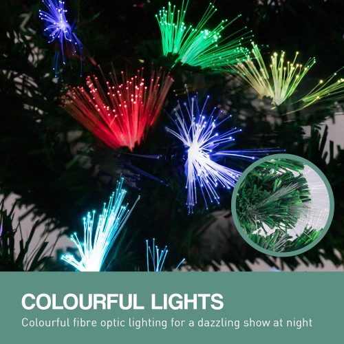 Christabelle Enchanted Pre Lit Fibre Optic Christmas Tree  Stars – 2.1 M