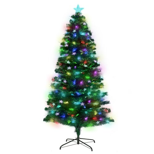 Christabelle Enchanted Pre Lit Fibre Optic Christmas Tree  Stars – 2.1 M