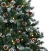 Christabelle Pre Lit LED Christmas Tree with Pine Cones – 2.4 M