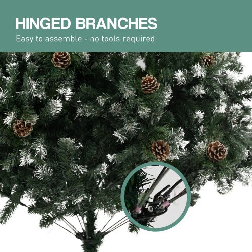 Christabelle Pre Lit LED Christmas Tree with Pine Cones – 2.4 M
