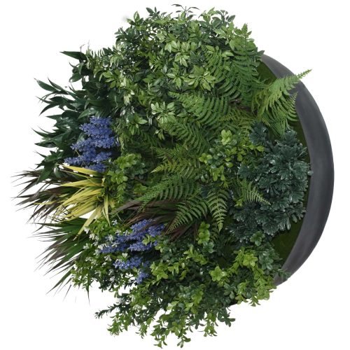 UV Lavender Fields 60cm Green Wall Disc – Black