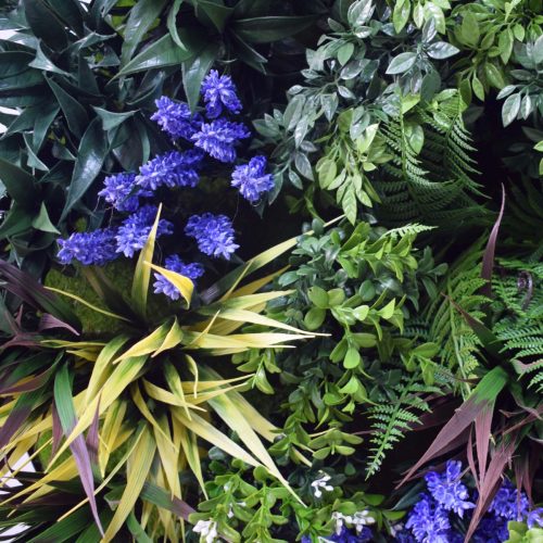 UV Lavender Fields 60cm Green Wall Disc – Black