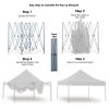 Gazebo Tent Marquee 3×3 PopUp Outdoor Wallaroo – White