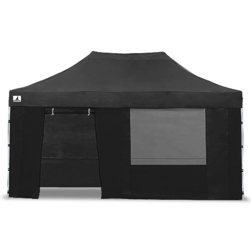 Gazebo Tent Marquee 3×4.5m PopUp Outdoor Wallaroo – Black