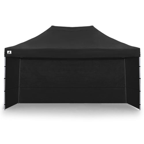 Gazebo Tent Marquee 3×4.5m PopUp Outdoor Wallaroo – Black