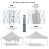Gazebo Tent Marquee 3×3 PopUp Outdoor Wallaroo – White